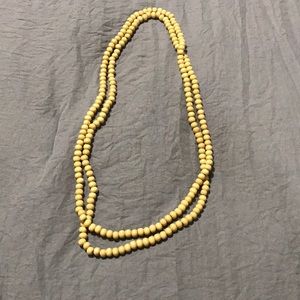 Wood bead necklace